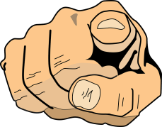 finger pointing